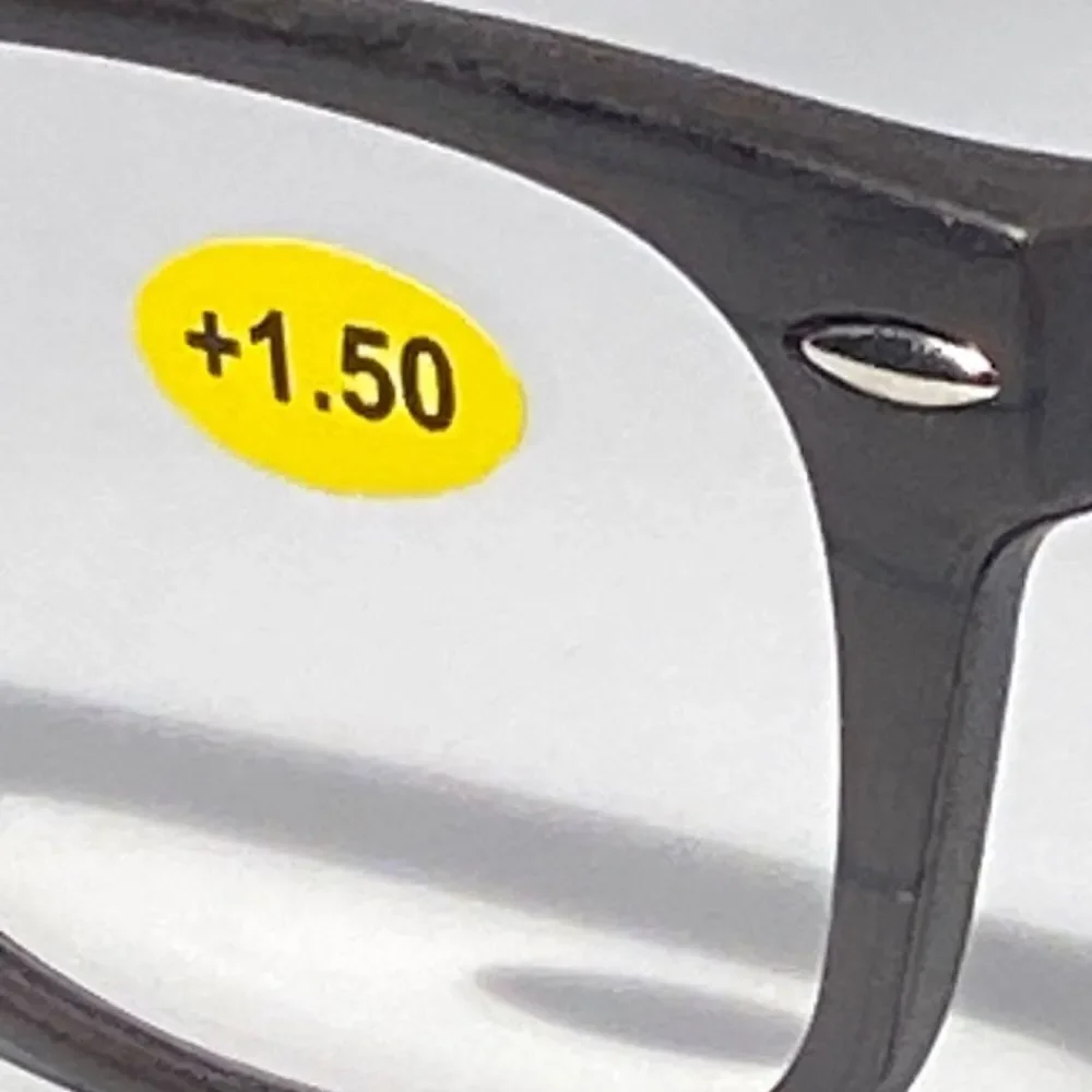 Reading Glasses  Rectangular Black  Frames 1.50 NWT